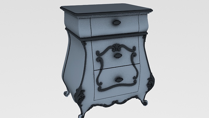 渲染模型_柜子2283