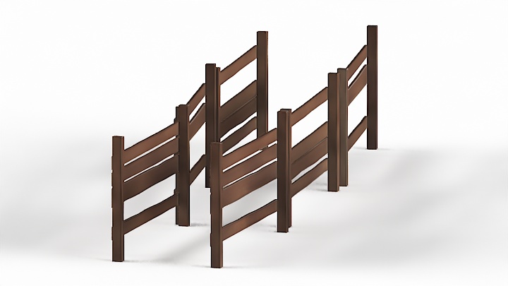 渲染模型_栅栏012