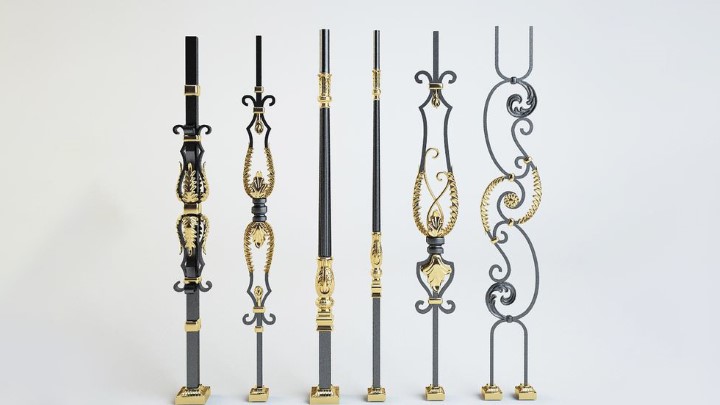 渲染模型_栏杆024