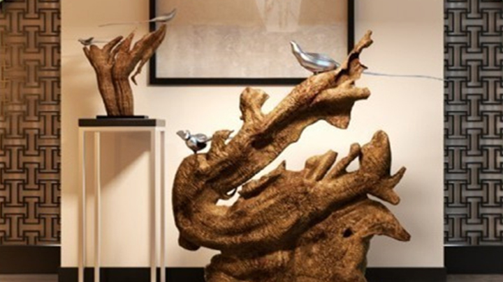 渲染模型_根雕装饰001