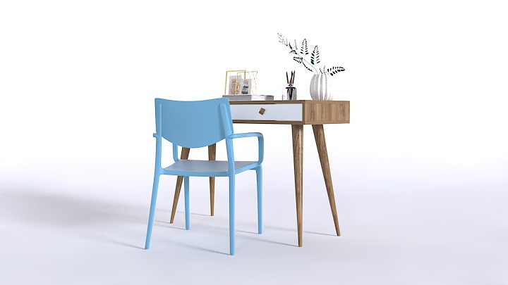 渲染模型_桌椅1032