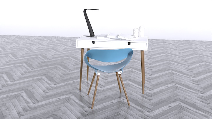 渲染模型_桌椅1033