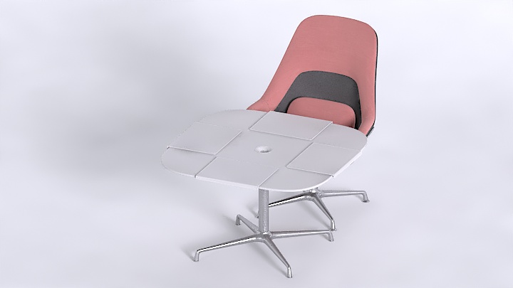 渲染模型_桌椅1038