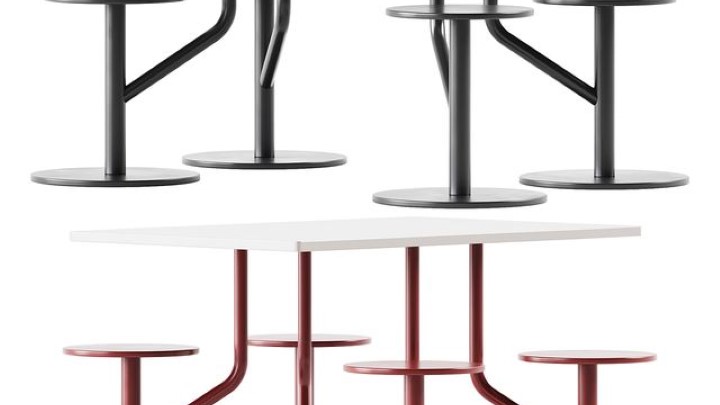 渲染模型_桌椅1039