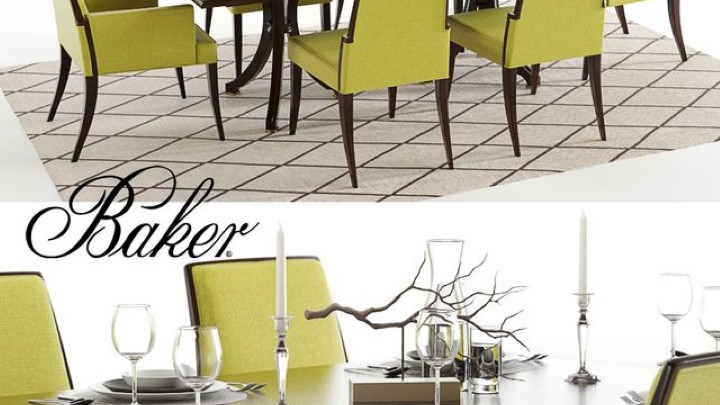 渲染模型_桌椅1041