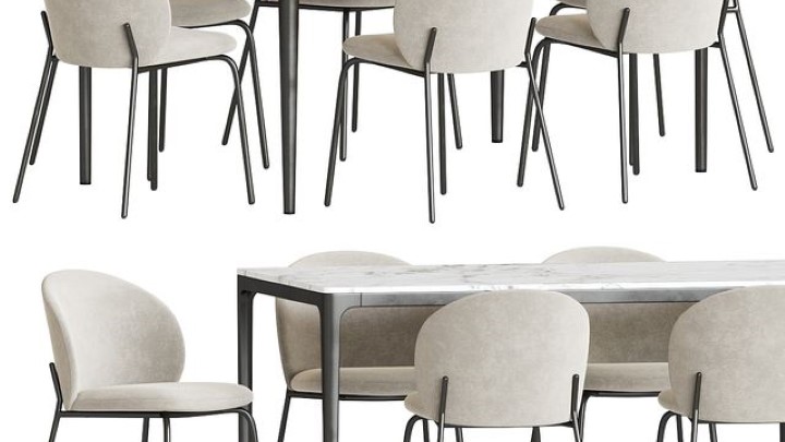 渲染模型_桌椅1047