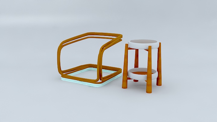 渲染模型_桌椅1060