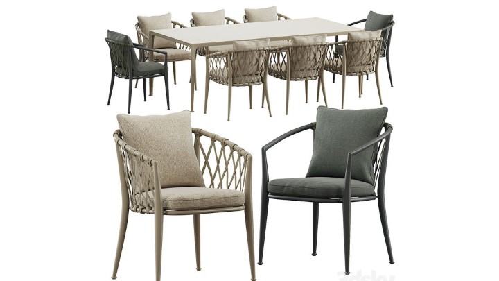 渲染模型_桌椅1067