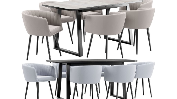 渲染模型_桌椅1092