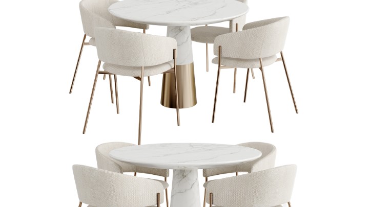 渲染模型_桌椅1100