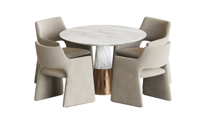 渲染模型_桌椅1107