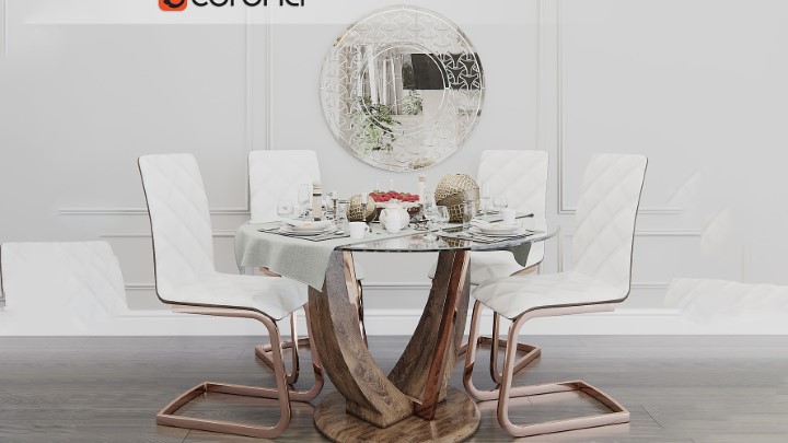 渲染模型_桌椅1110