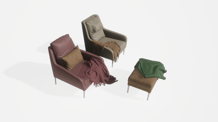 渲染模型_椅子3475