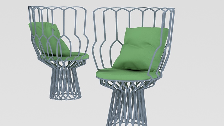 渲染模型_椅子3811