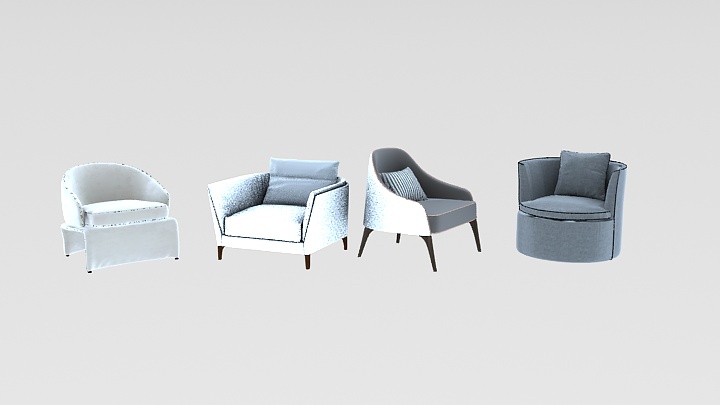 渲染模型_椅子3945