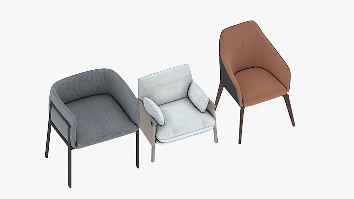 渲染模型_椅子4466