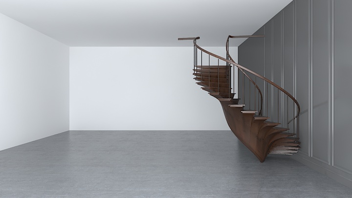 渲染模型_楼梯071