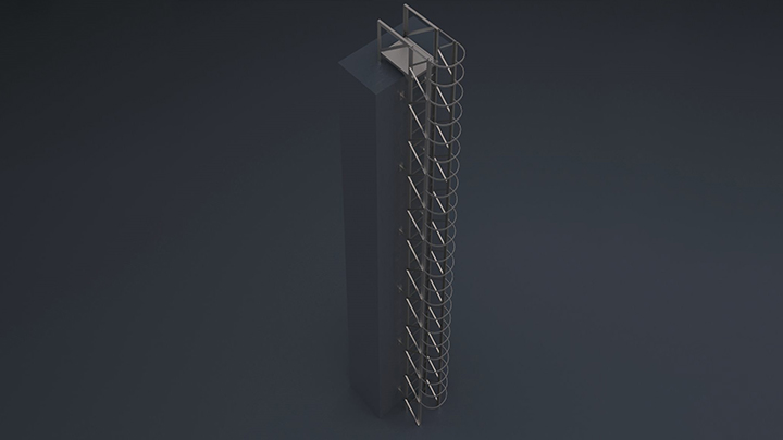 渲染模型_楼梯073