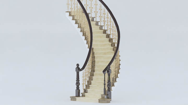 渲染模型_楼梯083