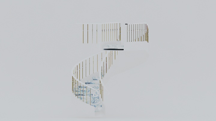 渲染模型_楼梯084