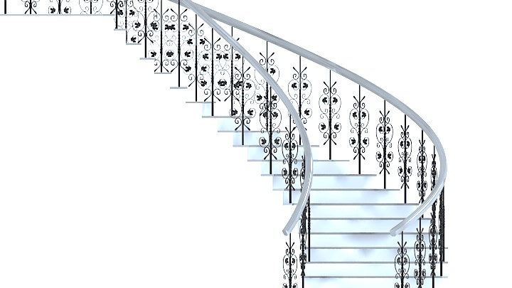 渲染模型_楼梯097