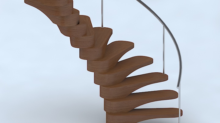 渲染模型_楼梯110