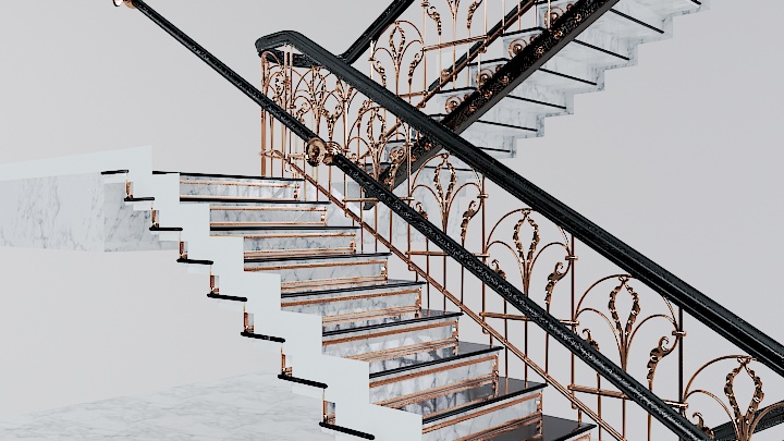 渲染模型_楼梯117