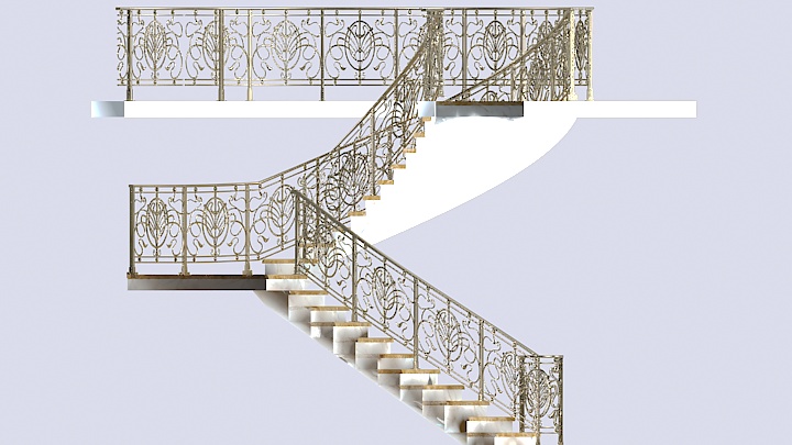 渲染模型_楼梯129