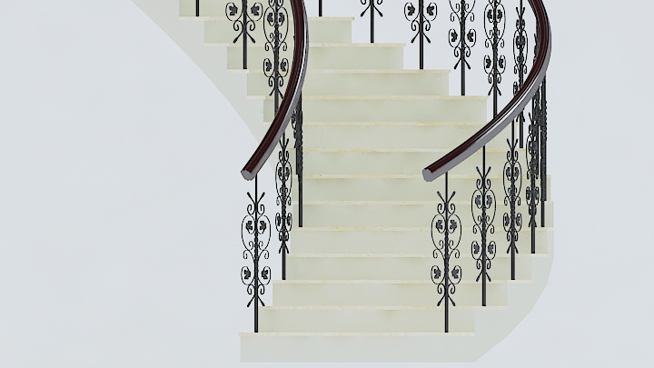 渲染模型_楼梯134