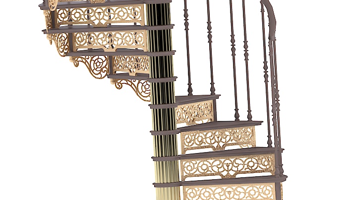 渲染模型_楼梯152