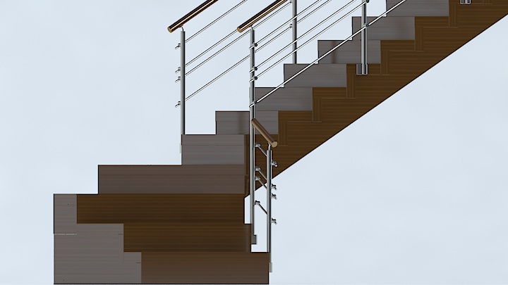 渲染模型_楼梯157