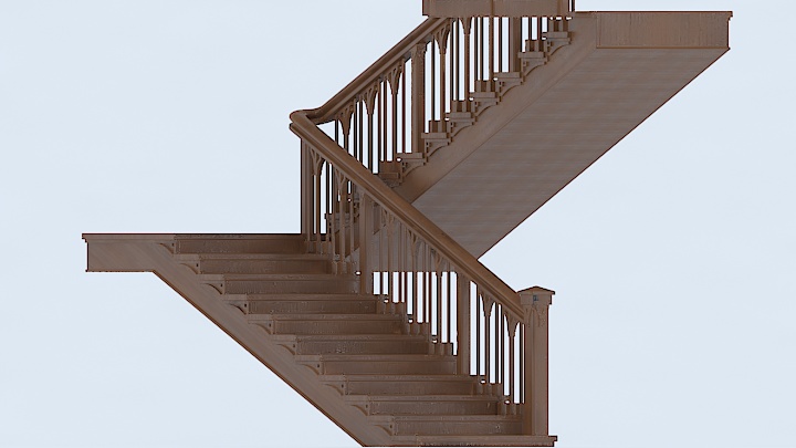 渲染模型_楼梯170