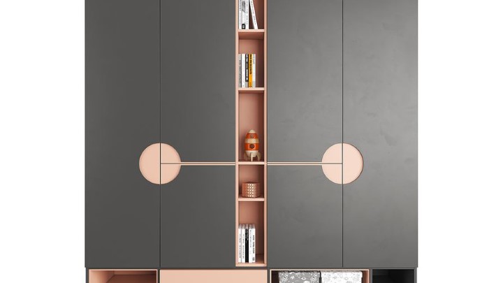 渲染模型_橱柜家具003