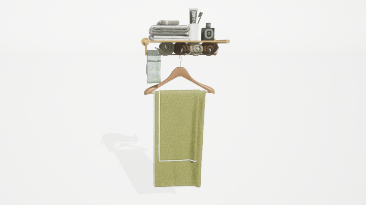 渲染模型_毛巾架037