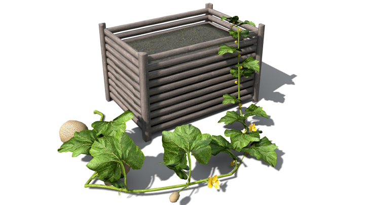 渲染模型_水果哈密瓜007