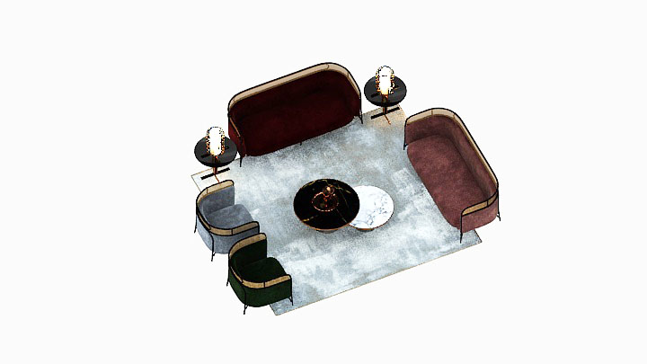 渲染模型_沙发5496