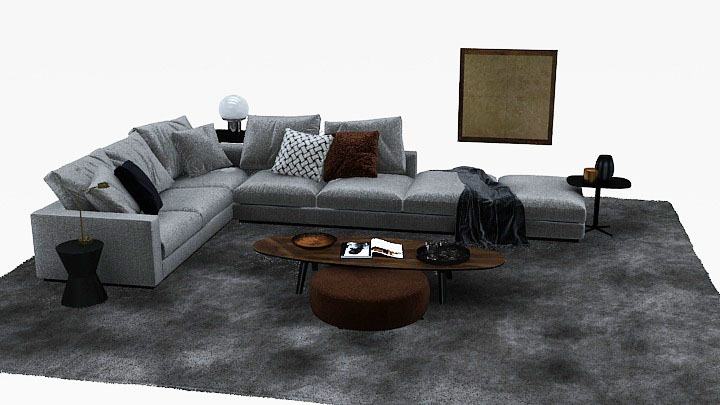 渲染模型_沙发5628