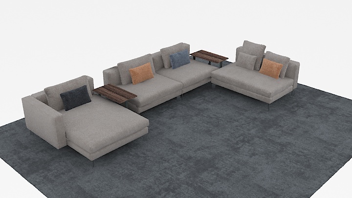 渲染模型_沙发5638