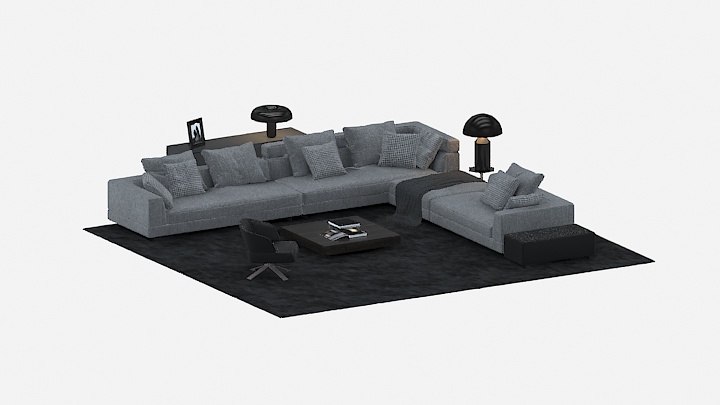 渲染模型_沙发5644
