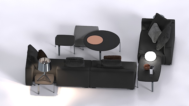 渲染模型_沙发5906
