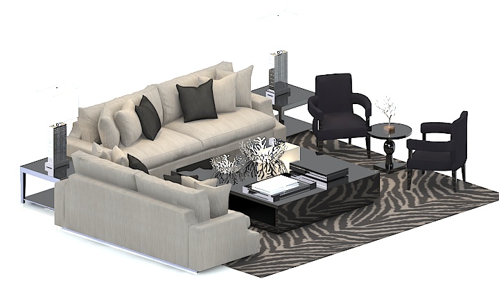 渲染模型_沙发6177