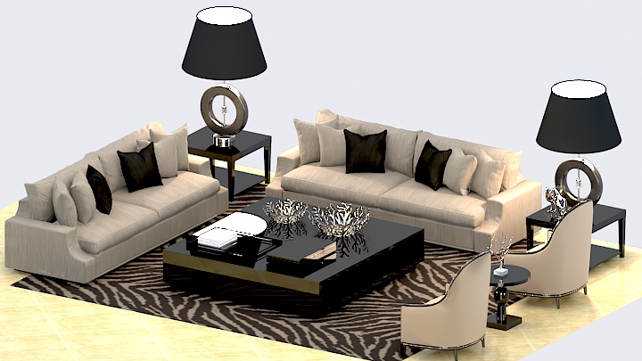 渲染模型_沙发6178