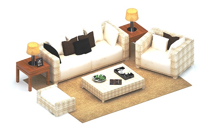 渲染模型_沙发6182