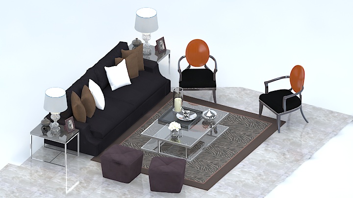 渲染模型_沙发6185