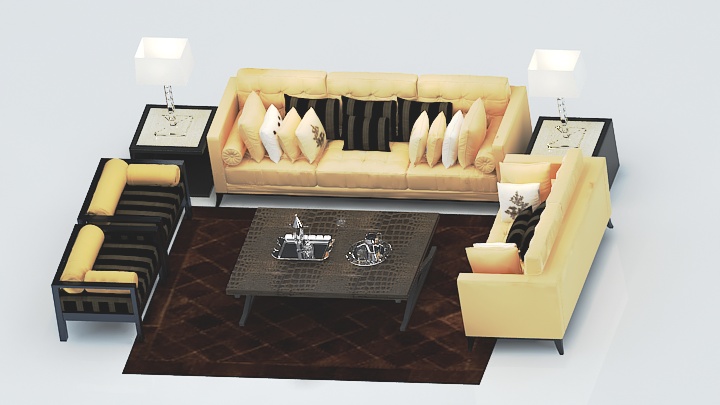 渲染模型_沙发6186