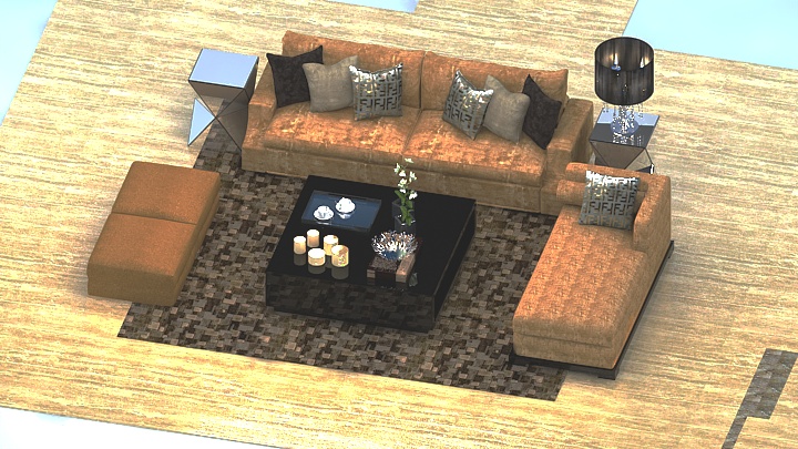 渲染模型_沙发6190