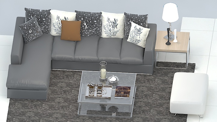 渲染模型_沙发6191