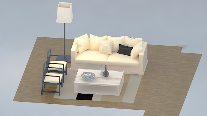 渲染模型_沙发6199