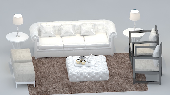 渲染模型_沙发6201