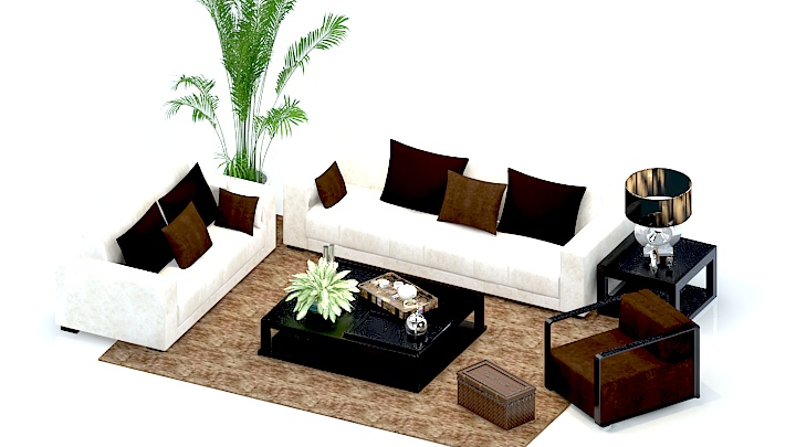 渲染模型_沙发6207